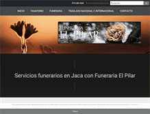 Tablet Screenshot of funerariaelpilar.es